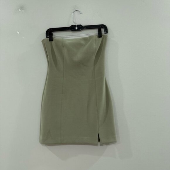 Bec & Bridge Dress Karina Strapless Mini in Sage Green - Picture 3 of 7